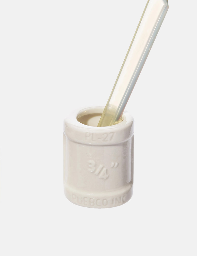 Puebco Ceramic Toothbrush Stand (Large) - White