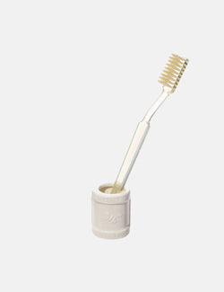 Puebco Ceramic Toothbrush Stand (Large) - White