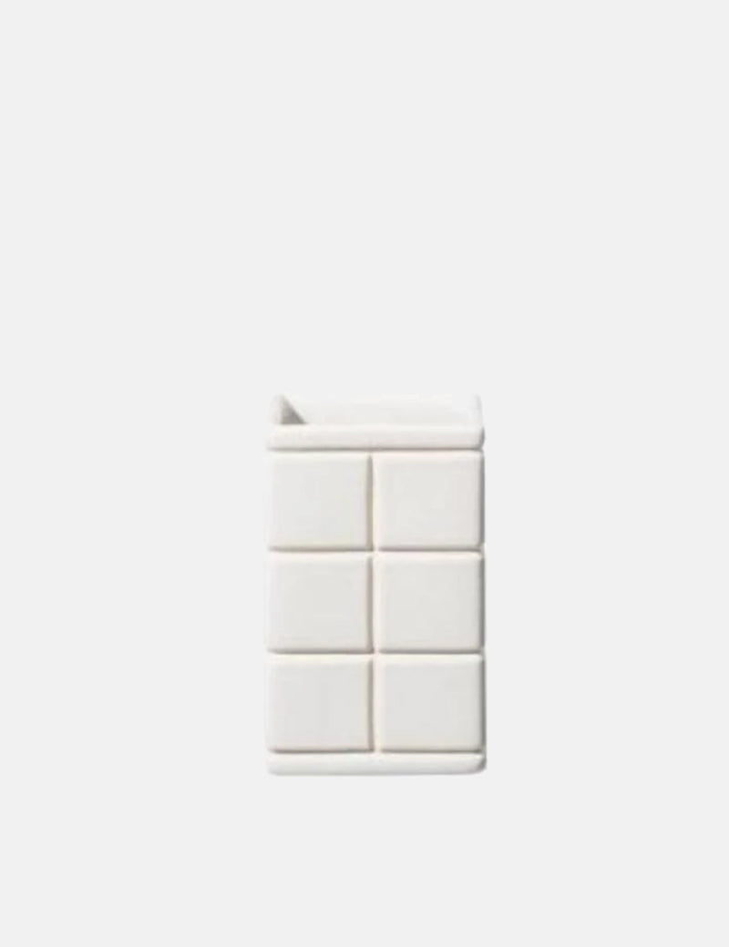 Puebco Ceramic Bath Toothbrush Stand - White