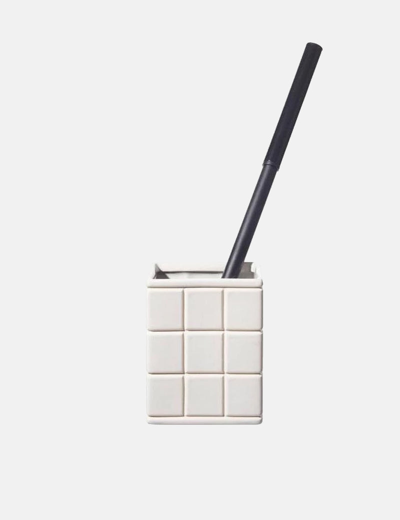 Puebco Ceramic Bath Toilet Brush - White