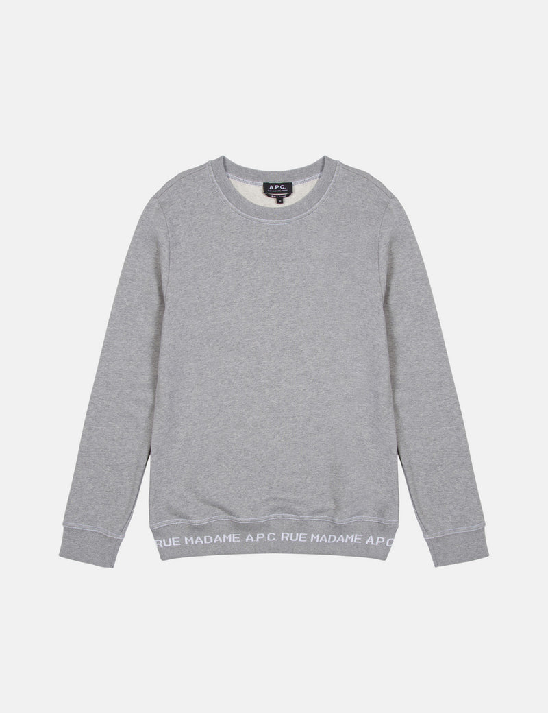 A.P.C. Austin Sweatshirt - Grey Heather