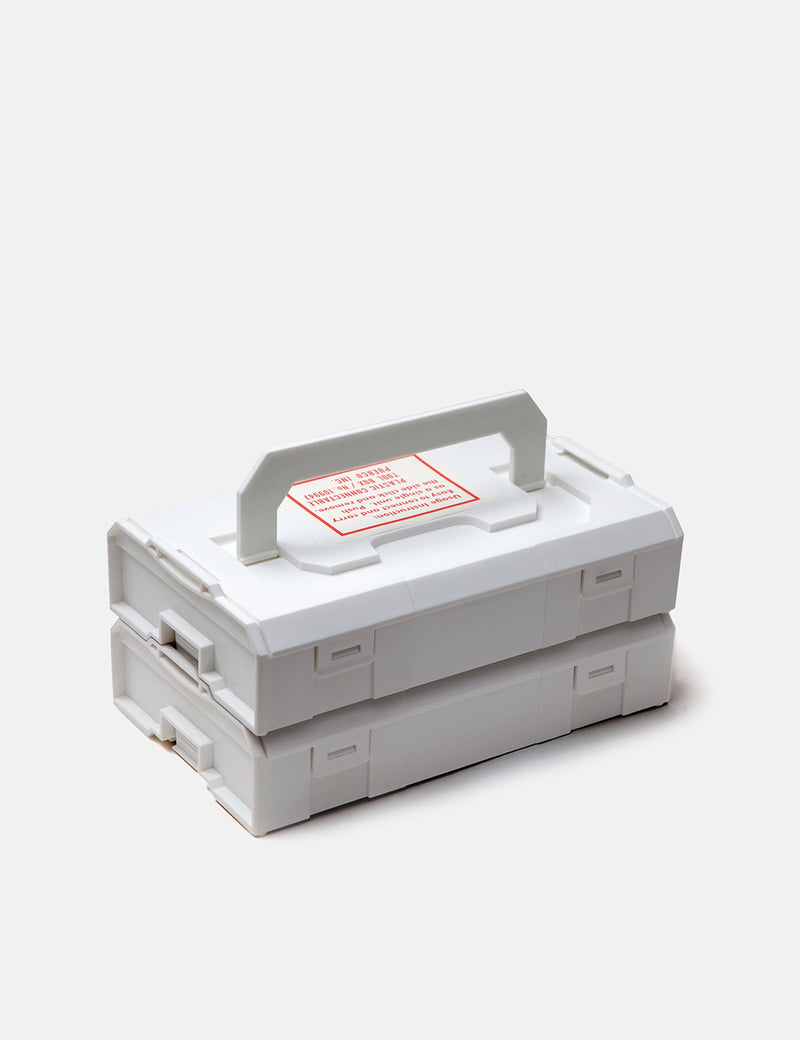Puebco Plastic Connectable Tool Box - White