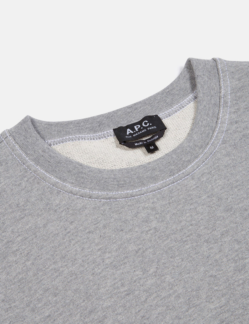 A.P.C. Austin Sweatshirt - Grey Heather
