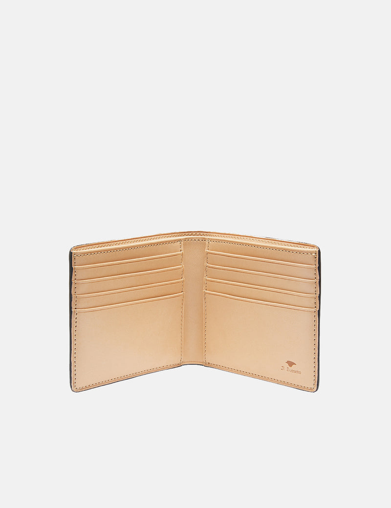 Il Bussetto Bi-Fold Wallet (Leder) - Waldgrün