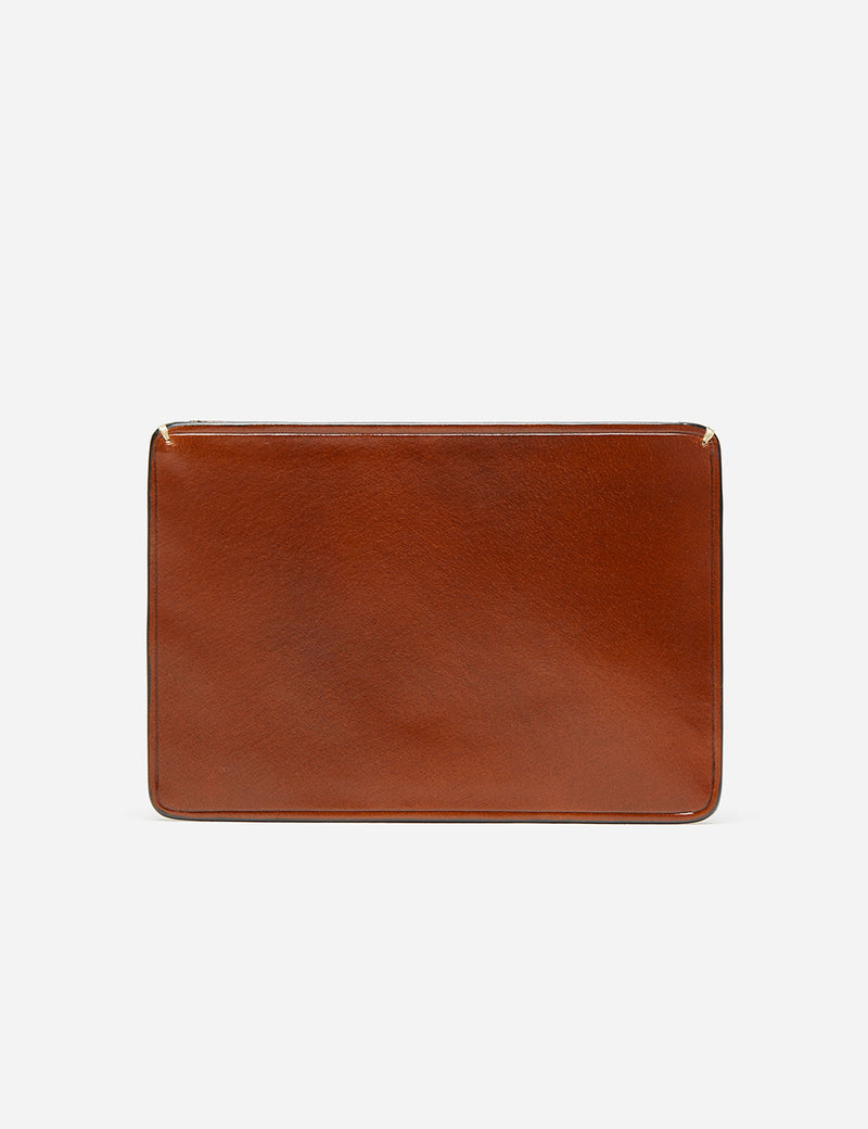 Il Bussetto Small Card Holder (Leather) - Cappuccino Brown