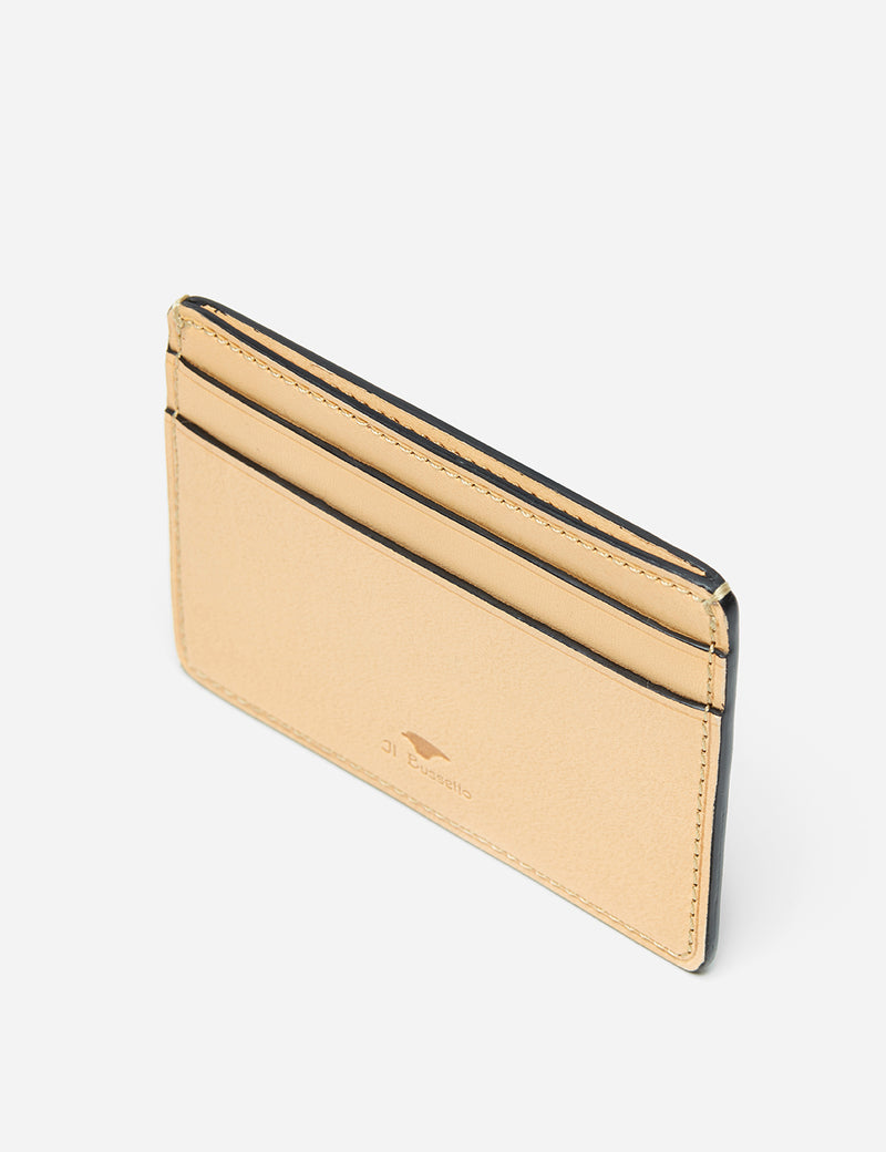 Il Bussetto Small Card Holder (Leather) - Cappuccino Brown