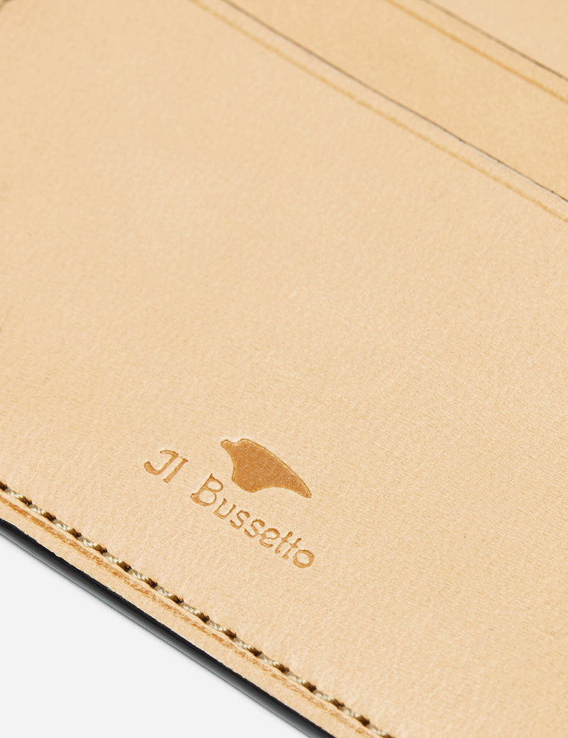 Il Bussetto Small Card Holder (Leather) - Cappuccino Brown