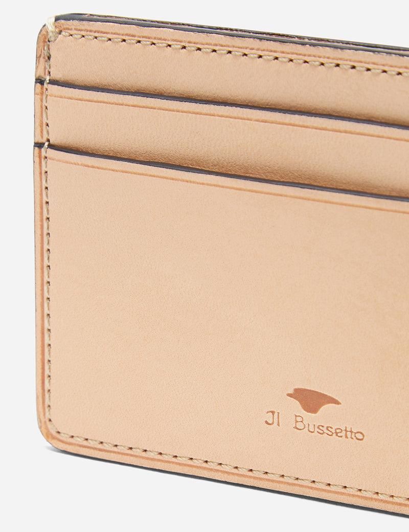 Il Bussetto Small Card Holder (Leather) - Ocean Blue