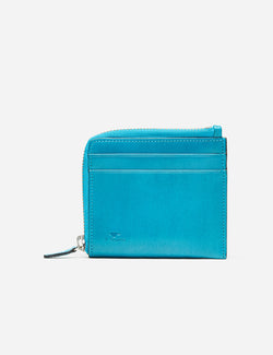 Il Bussetto Small Zip Wallet (Leather) - Brilliant Blue