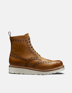 Grenson Fred Boot (Calf Leather) - Tan/Wedge Sole
