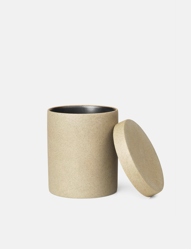 Ferm Living Bon Accessories Container (Large) - Black/Stone