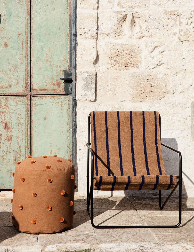 Ferm Living Desert Lounge Chair - Schwarz/Streifen