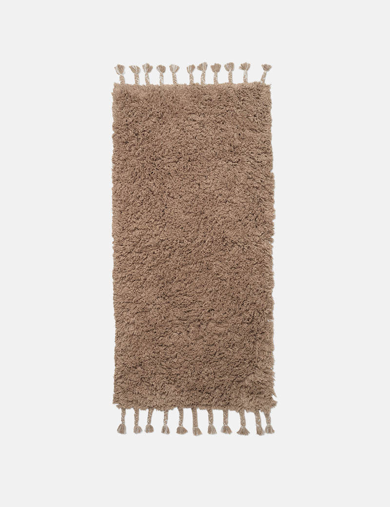 Ferm Living Amass Long Pile Rug - White Pepper
