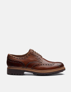 Grenson Archie Commando Sole Shoes (Leather) - Tan