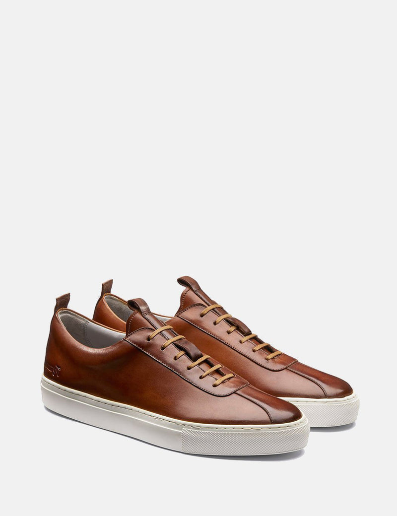 Grenson Sneakers No.1 (Leather) - Tan