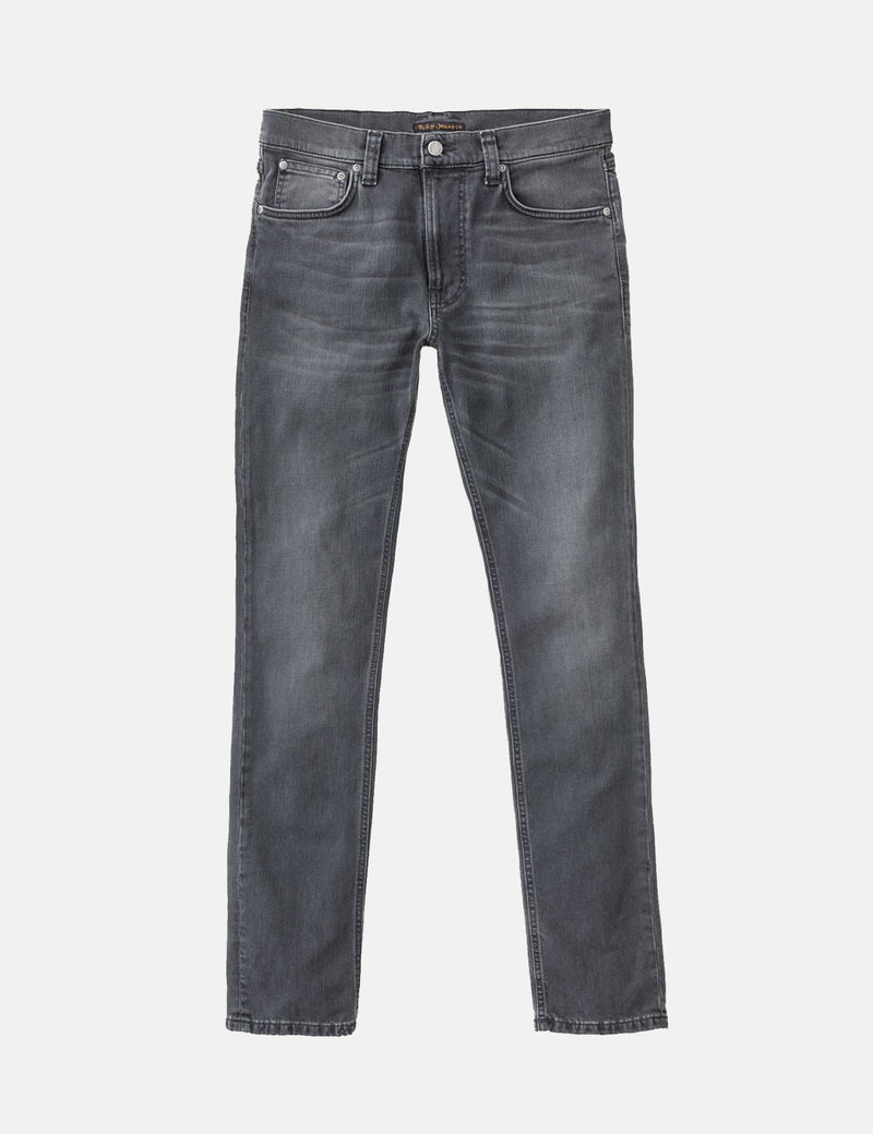 Nudie Lean Dean Jeans (Slim Tapered) - Mono Grey
