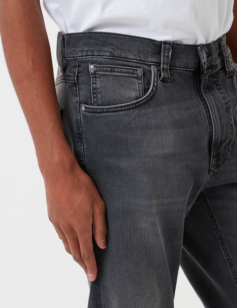 Nudie Lean Dean Jeans (Slim Tapered) - Mono Grey