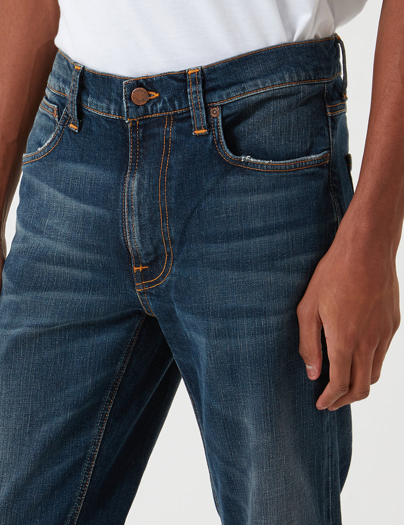 Nudie Lean Dean Jeans (Slim Tapered) - Dark Blues