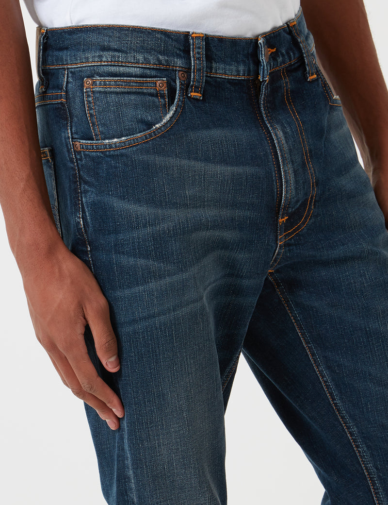 Nudie Lean Dean Jeans (Slim Tapered) - Dark Blues