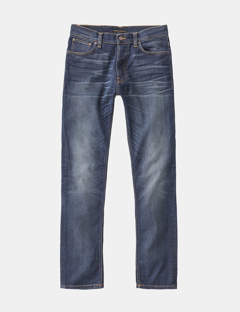 Nudie Dude Dan Jeans (Regular) - Bruised Blue