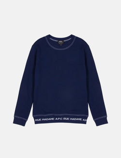 A.P.C. Austin Sweatshirt - Dark Navy Blue