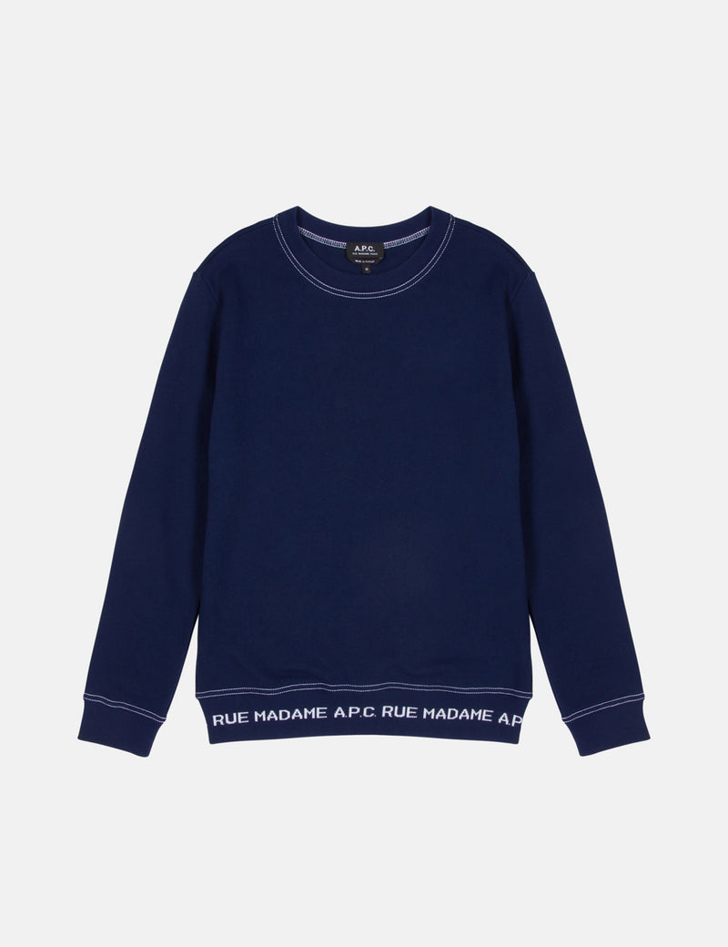 A.P.C. Austin Sweatshirt - Dark Navy Blue