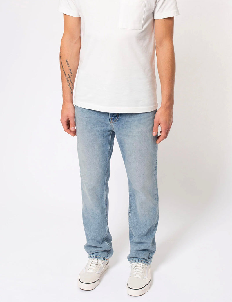 Nudie Sleepy Sixten Jeans (Relaxed Straight) - Spring Crush