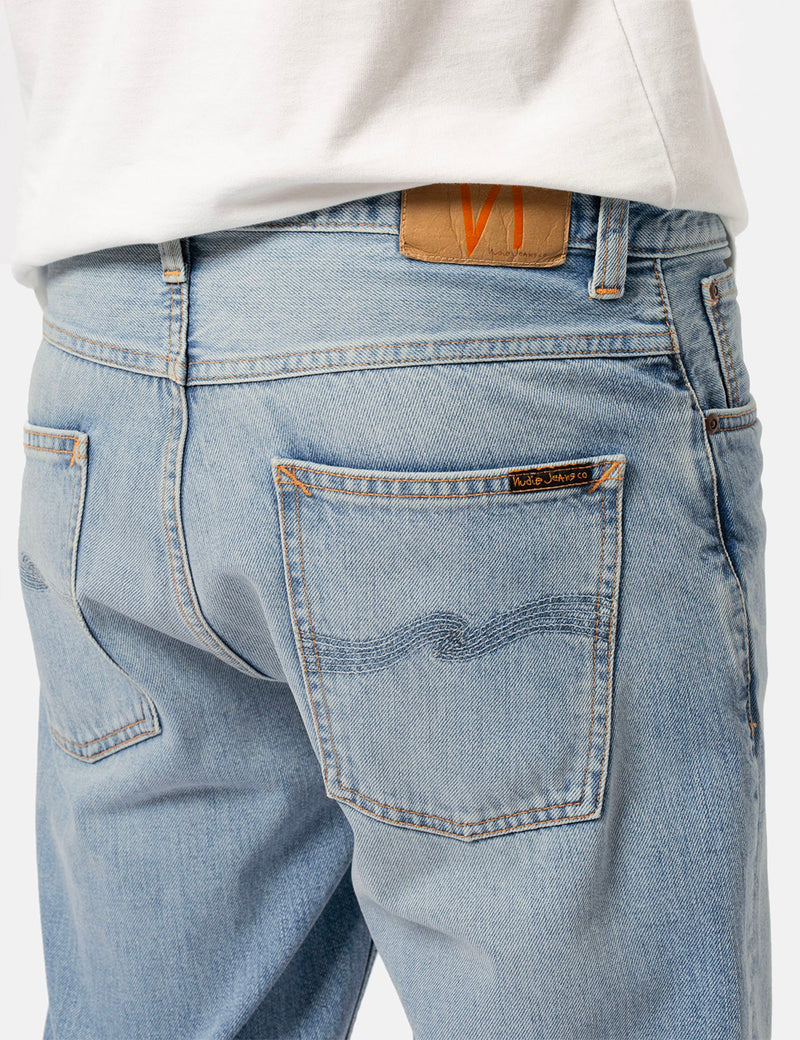 Nudie Sleepy Sixten Jeans (Relaxed Straight) - Spring Crush