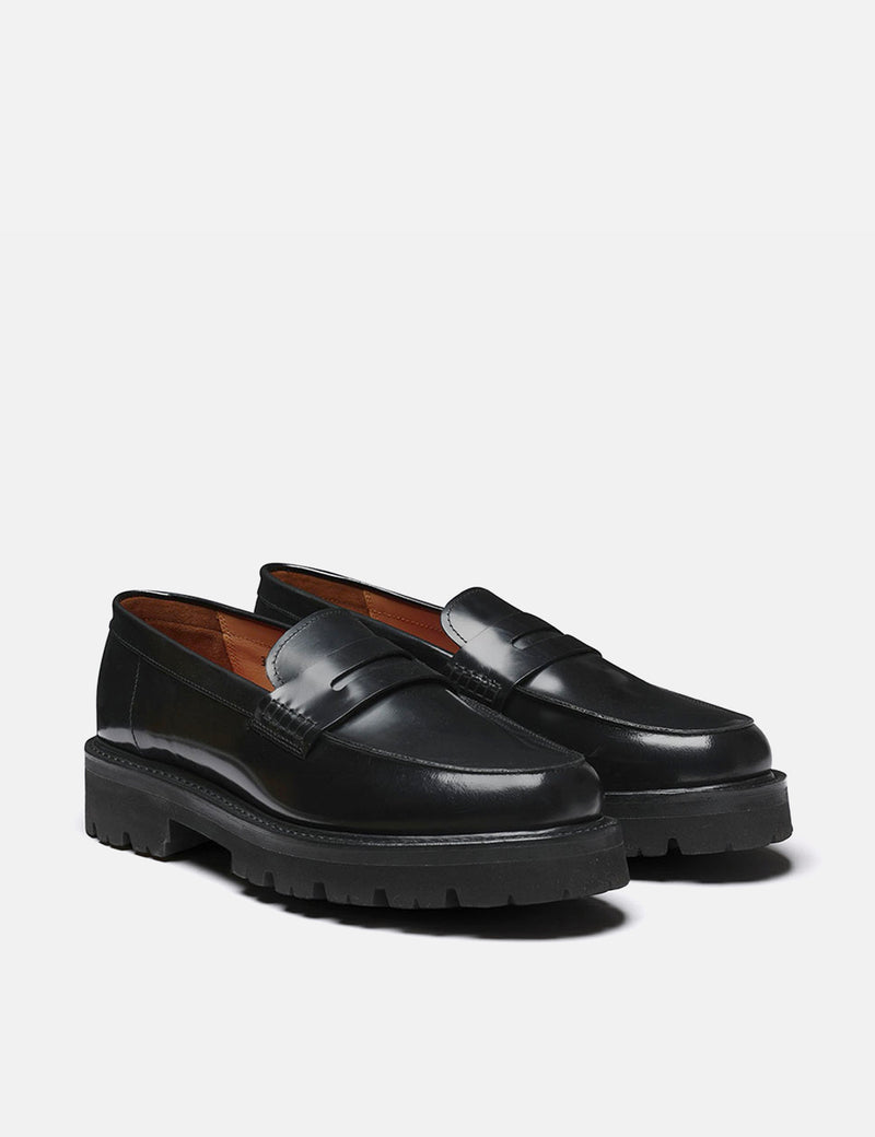 Grenson Mocassin Jefferson (Cuir Brillant) - Noir