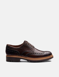 Grenson Archie Commando Sole Shoes (Leather) - Brown