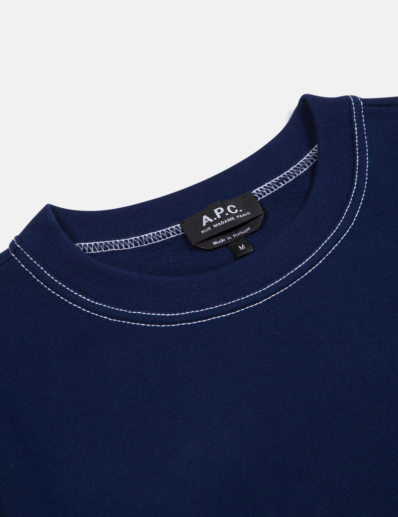 A.P.C. Austin Sweatshirt - Dark Navy Blue