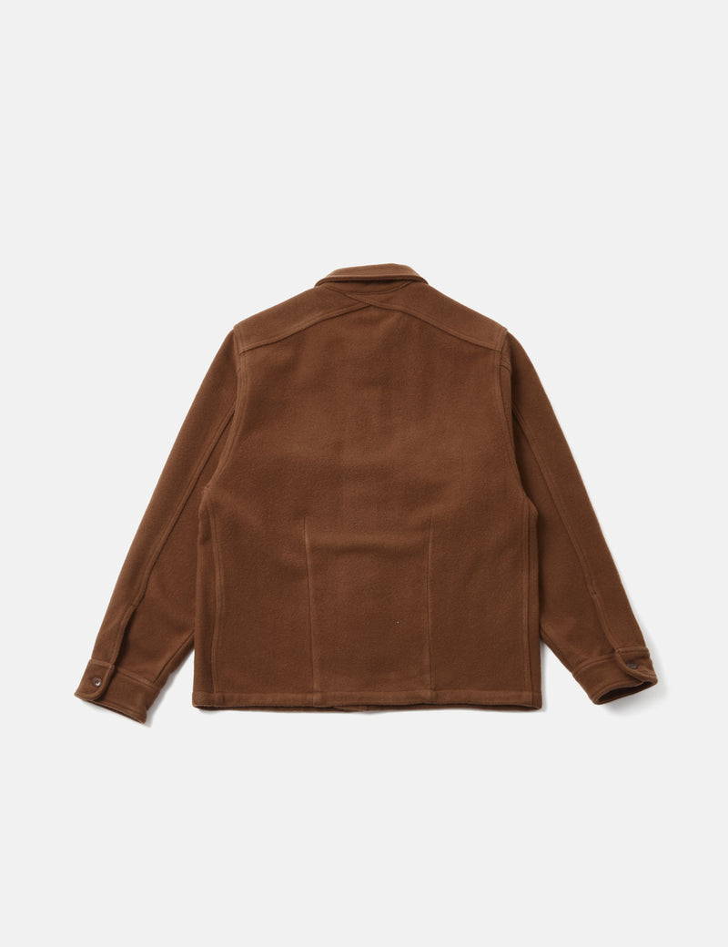 Sunflower Wool CPO Shirt - Brown