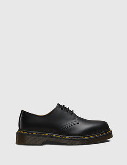 Dr Martens 1461 Shoes (11838002) - Black Smooth/Yellow Welt Stiching - Article