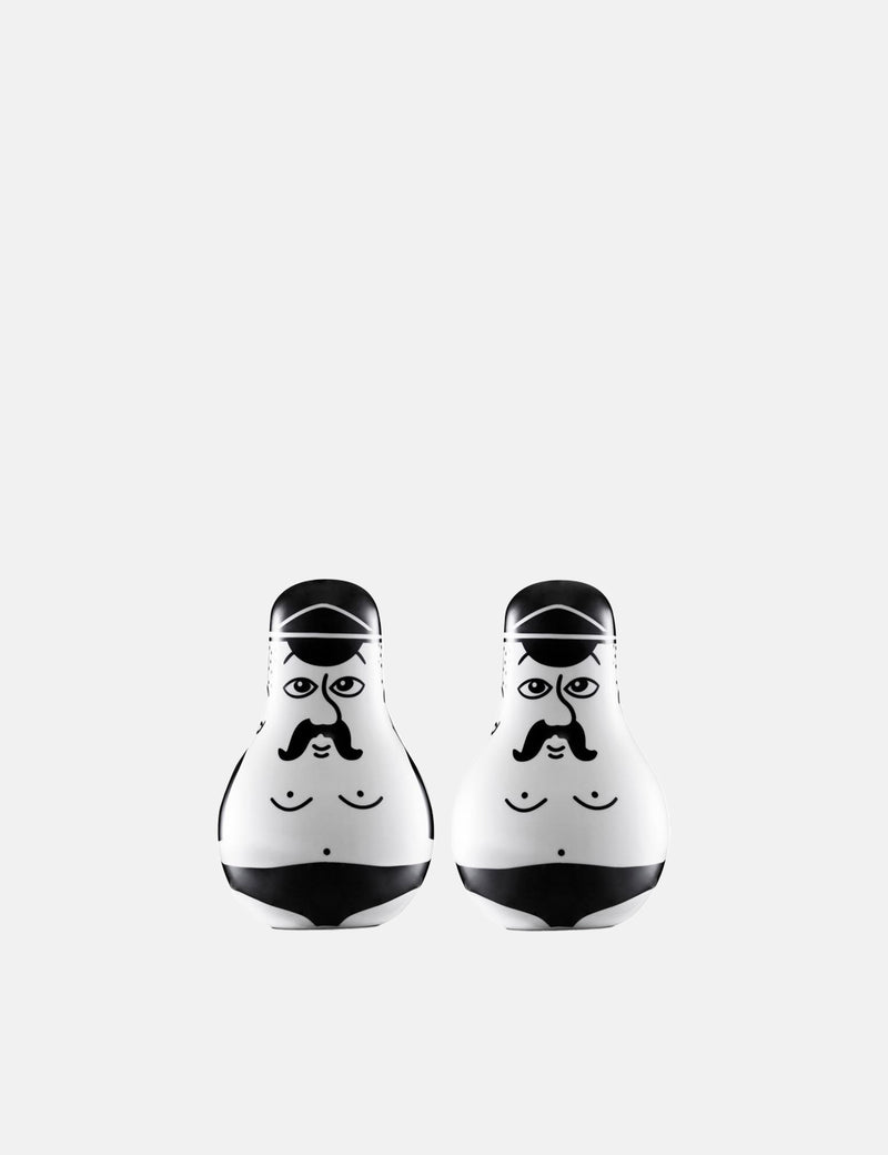 Normann Copenhagen Friends Salt & Pepper Set - Black/White