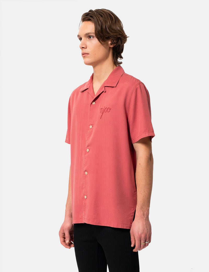 Nudie Arvid NJCO Shirt - Dusty Red
