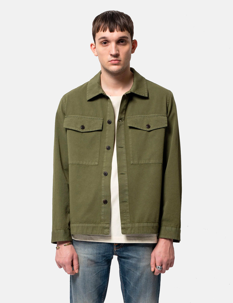 Nudie Colin Utility Overshirt - Green