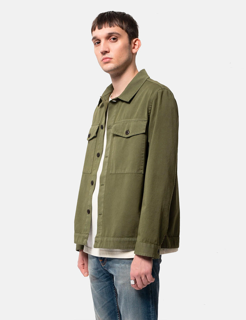 Nudie Colin Utility Overshirt - Green