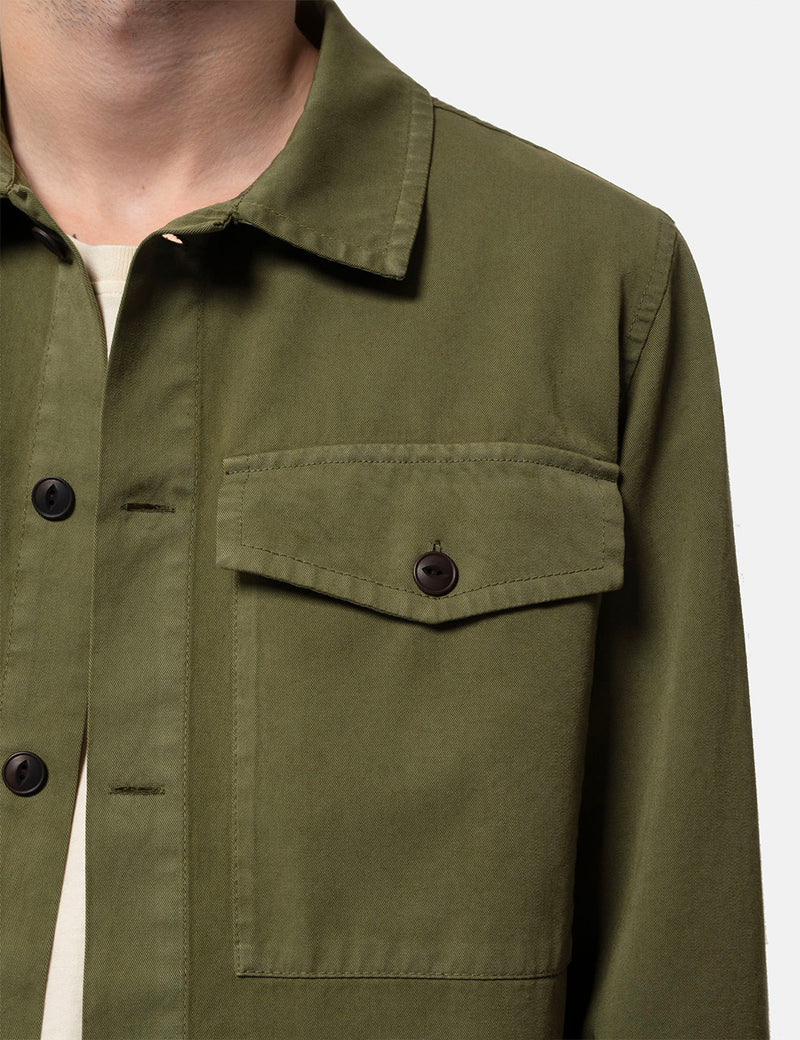 Nudie Colin Utility Overshirt - Green