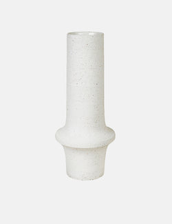Broste Copenhagen Arild Curve Vase (Medium) - Rainy Day Ecru