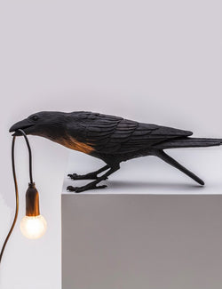 Lampe Oiseau Seletti Jouant - Noir