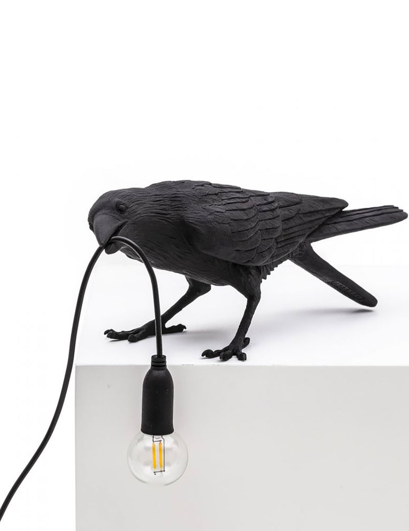 Lampe Oiseau Seletti Jouant - Noir