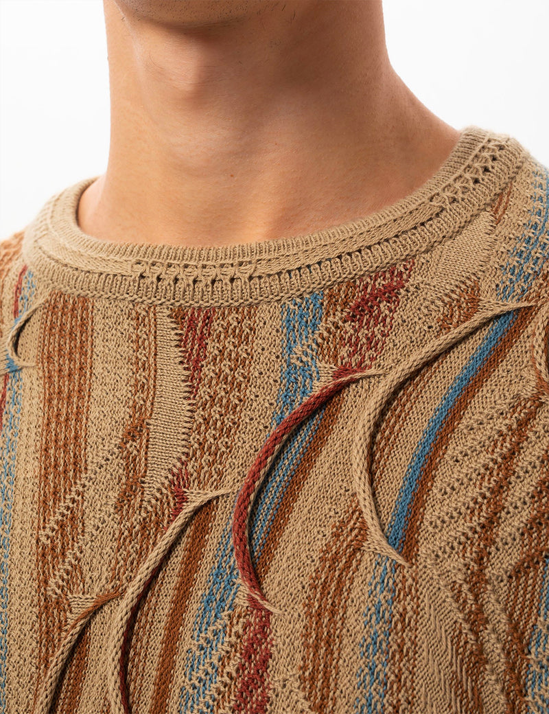 Nudie Didrik Mixed Jacquard Sweater - Multi