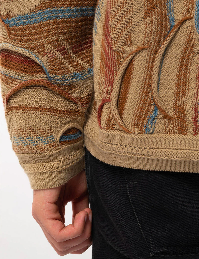 Nudie Didrik Mixed Jacquard Sweater - Multi