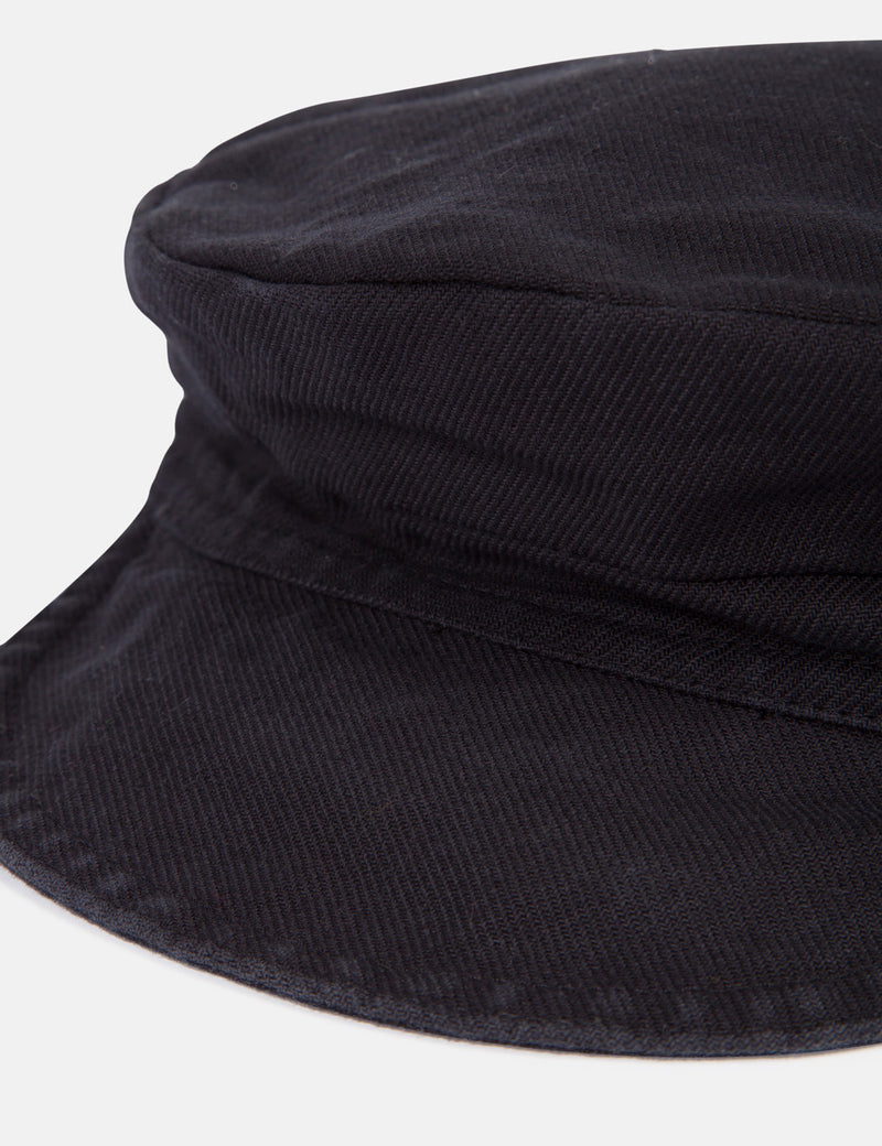 Casquette Vetra French Workwear (Dungaree Wash Twill) - Noir