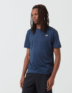 T-Shirt New Balance Impact Run - Bleu