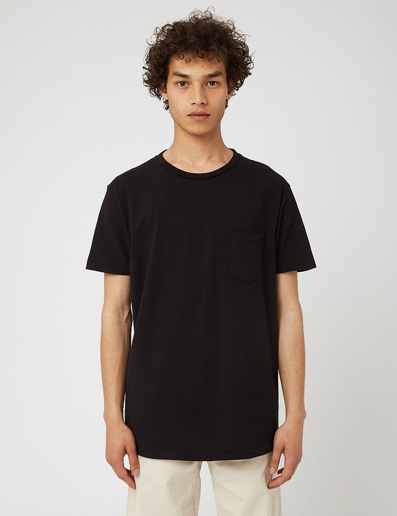Velva Sheen Classic USA Made T-shirt (Pocket) - Black