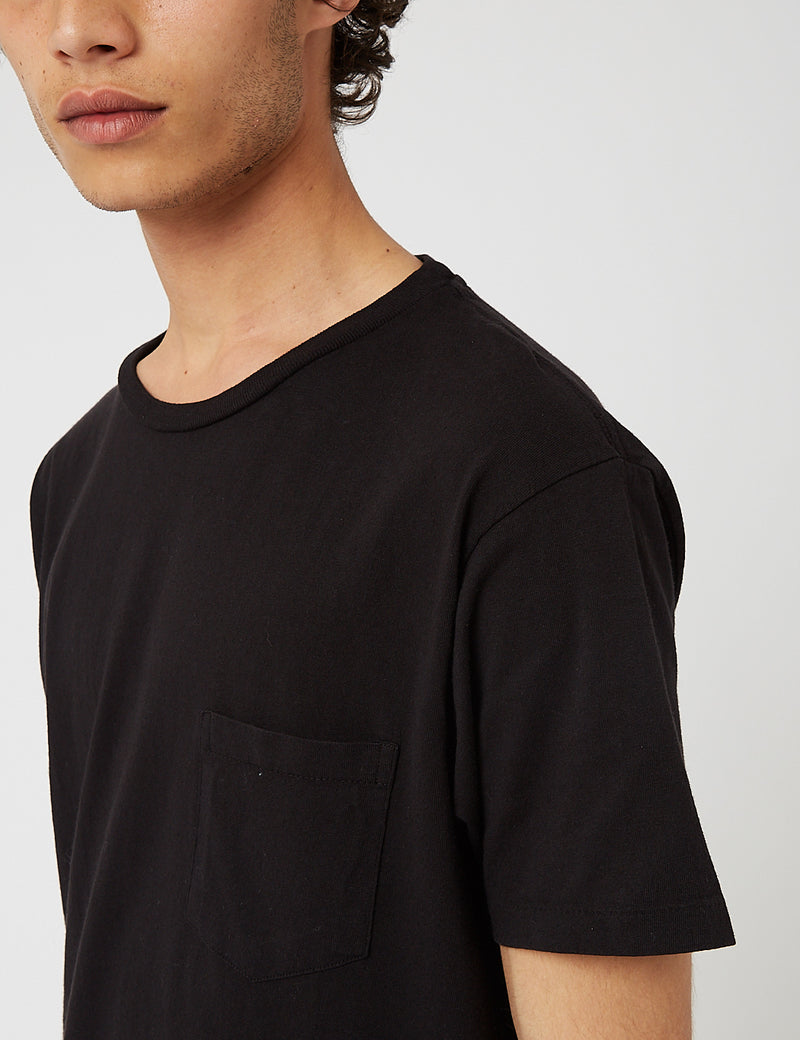 Velva Sheen Classic USA Made T-shirt (Pocket) - Black