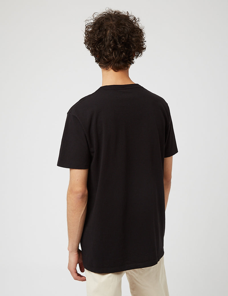 Velva Sheen Classic USA Made T-shirt (Pocket) - Black
