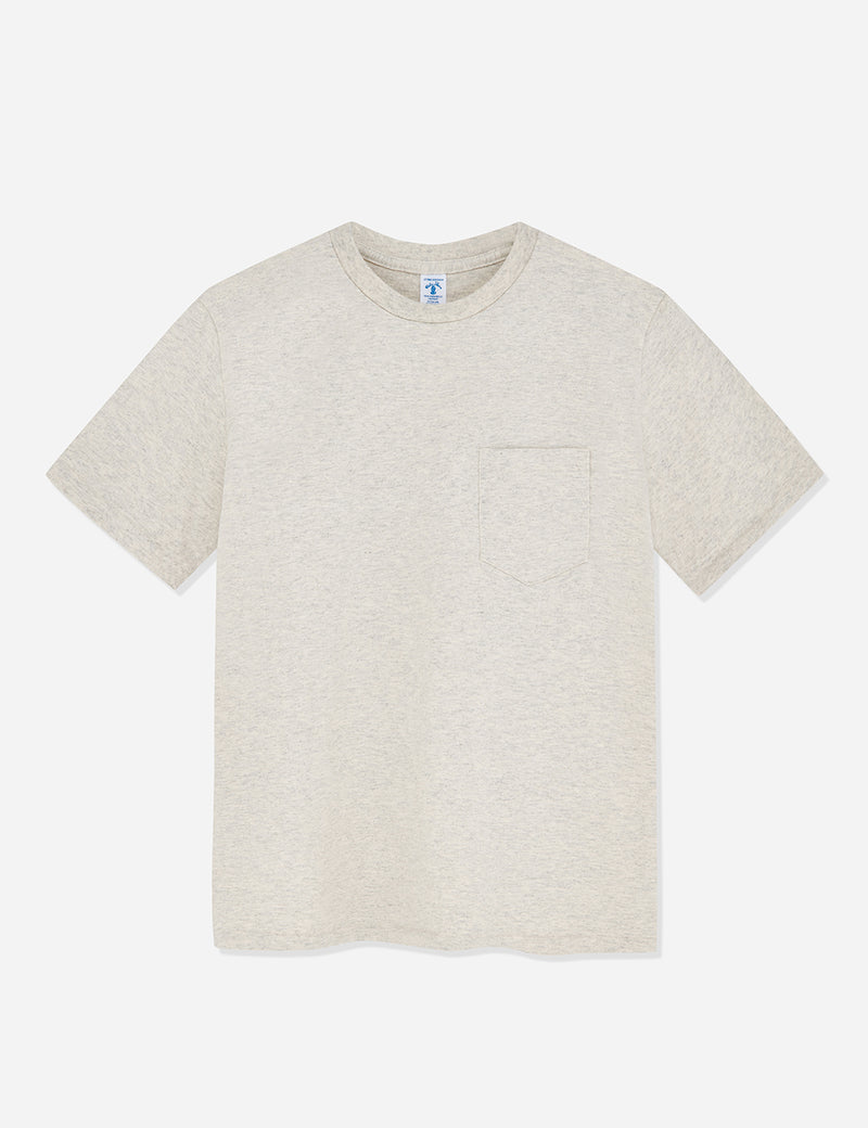 Velva Sheen Classic USA Made T-shirt (Pocket) - Oatmeal