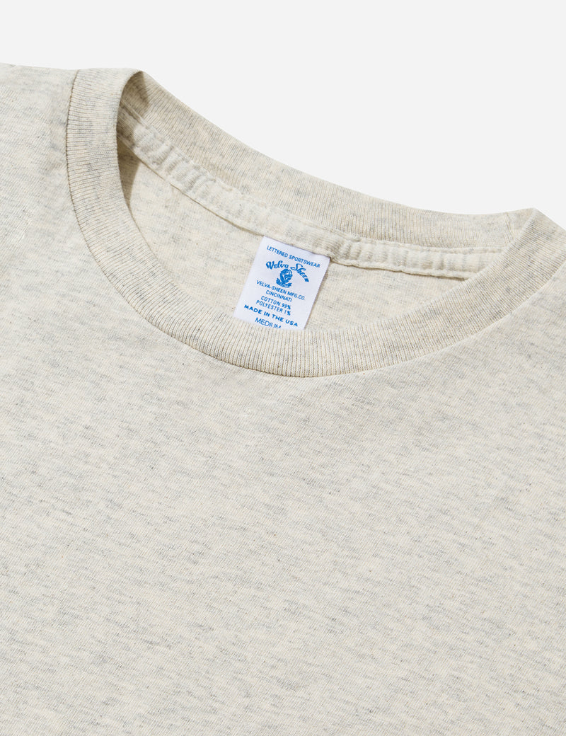Velva Sheen Classic USA Made T-shirt (Pocket) - Oatmeal